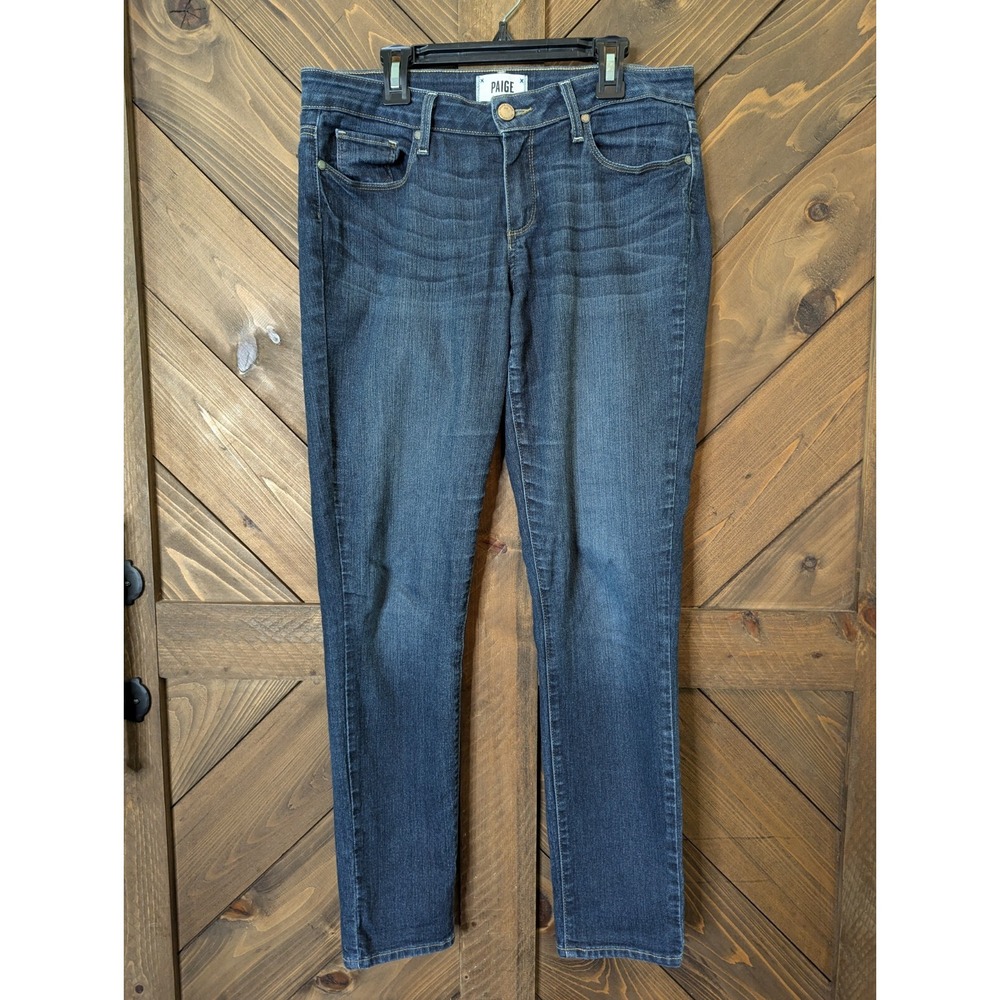 Paige Jeans Kylie Crop Sz 29 Women's Dark Blue Denim Chic Silhouette Parisian